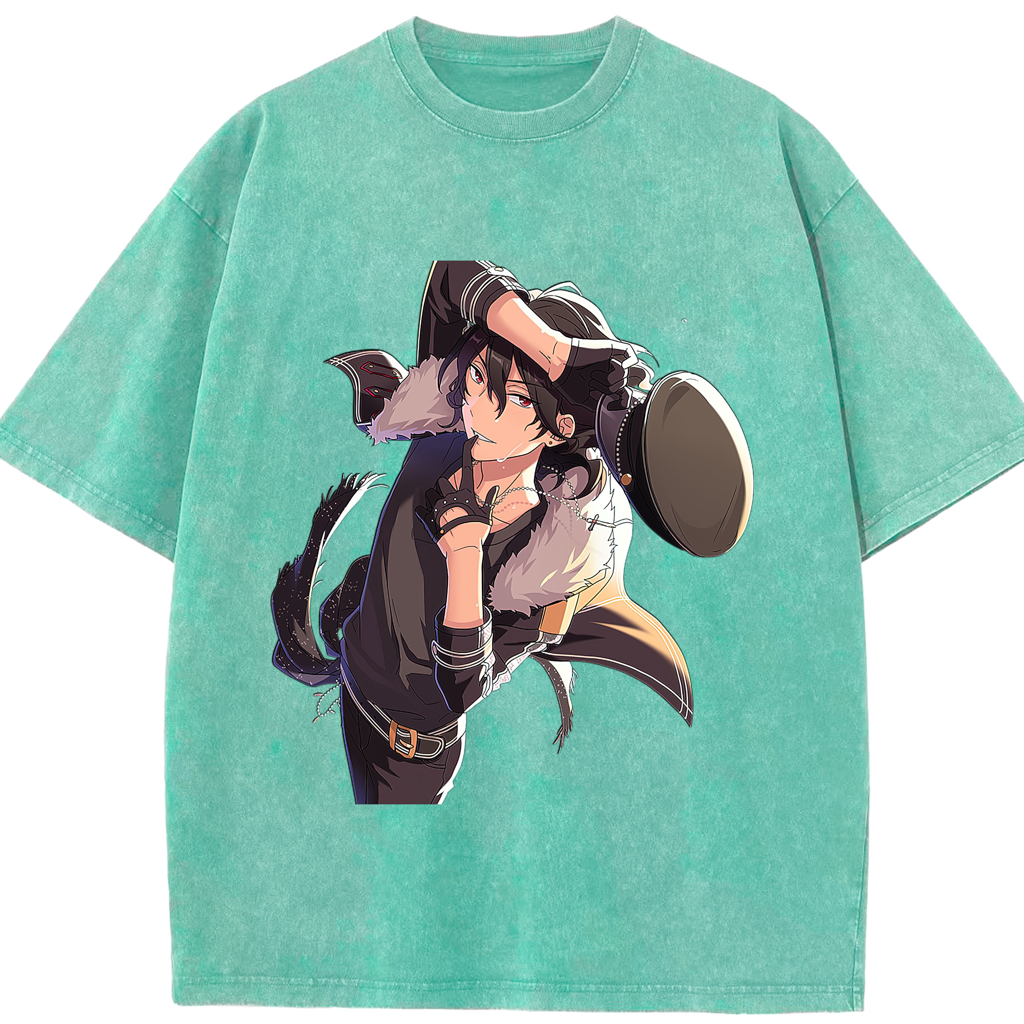 （画像用） あんさんぶるスターズ! Ensemble Stars 綿100% ヴィンテージ風 半袖Tシャツ（フロントプリント）